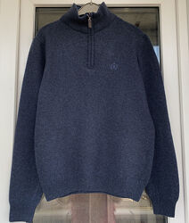 Burton оригинал 100 шерсть крутой свитер с замком под горло С, ХС 
