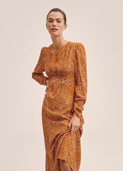 Платье миди с принтом из натуральной ткани Mango - XS, S, M, L, XL