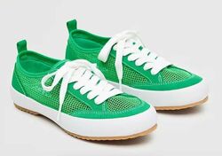 Замшевые кеды Mango со вставками сетки - 36, 37, 38, 39, 40, 41