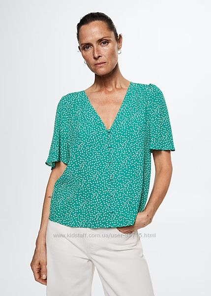 Легка блуза з віскози з принтом Mango - S, M, L