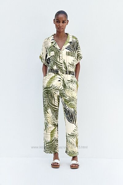 Комбинезон женский брючный в принт Zara - XS, S, L
