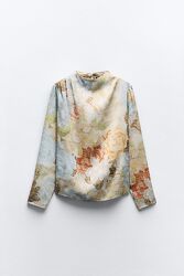 Блуза топ з квітковим принтом Zara -  M, L, XL