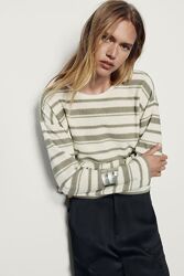 Джемпер укорочений у смужку Zara - S, M