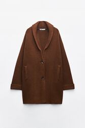 Трикотажне пальто кардиган оверсайз Zara - S