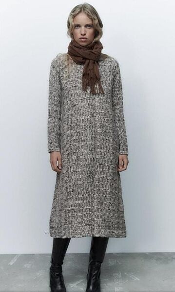 Вязана трикотажна сукня вільного фасону Zara - S