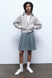 Джинсова спідниця зі складками Zara -  M