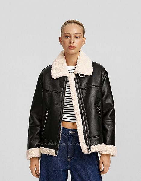 Дублянка зі штучним хутром Bershka - M