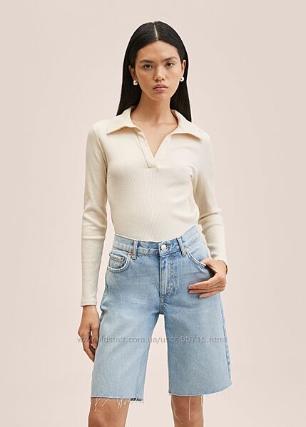 Джинсові шорти бермуди з середньою посадкою Mango - 34, 36, 38, 40, 42
