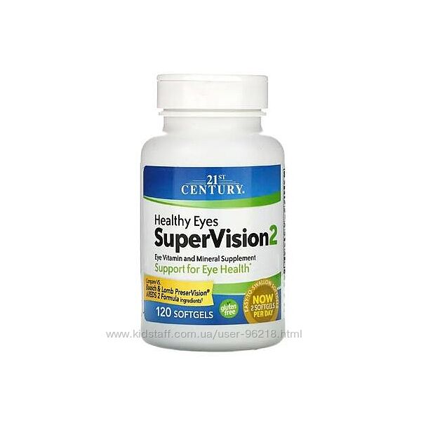 21st Century, Healthy Eyes SuperVision2, добавка для здоровя очей, 120 кап