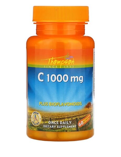  Thompson, вітамін С, 1000 мг, 60 капсул 