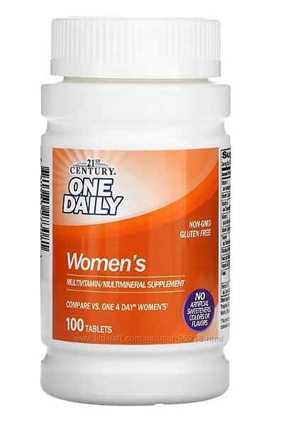 21st Century, One Daily, для жінок, 100 таблеток