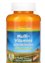 Thompson, мультивітаміни з мінералами, 120 таблеток 