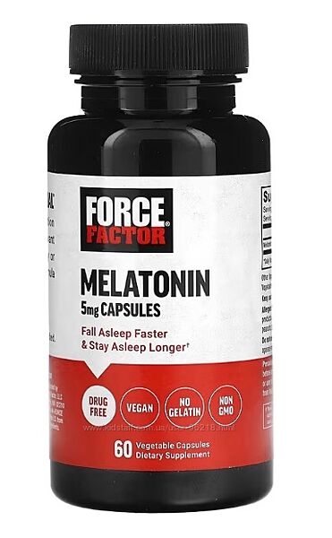 мелатонін , 5 мг Force Factor, Melatonin,