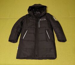 Зимняя удлиненная куртка пальто для мальчика