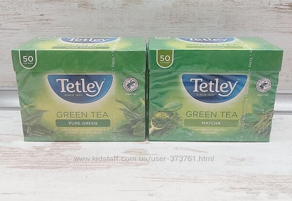 Англійський зелений чай в пакетиках Tetley Pure Green Tea
