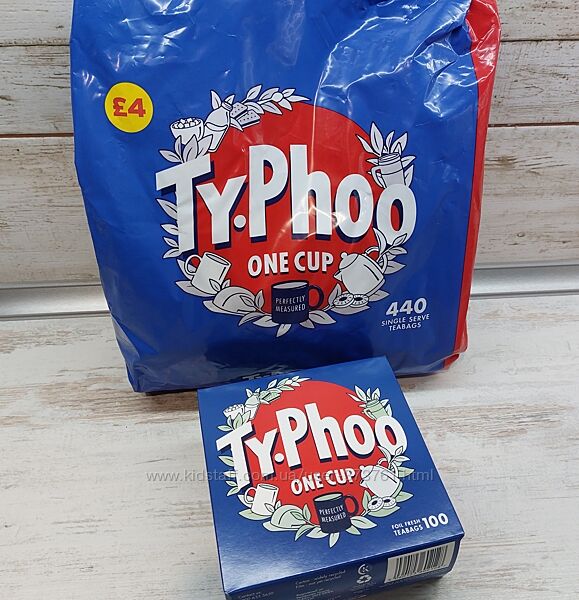 Англійський чай Typhoo в пакетиках