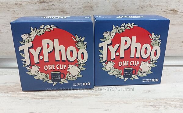 Англійський чай Typhoo в пакетиках