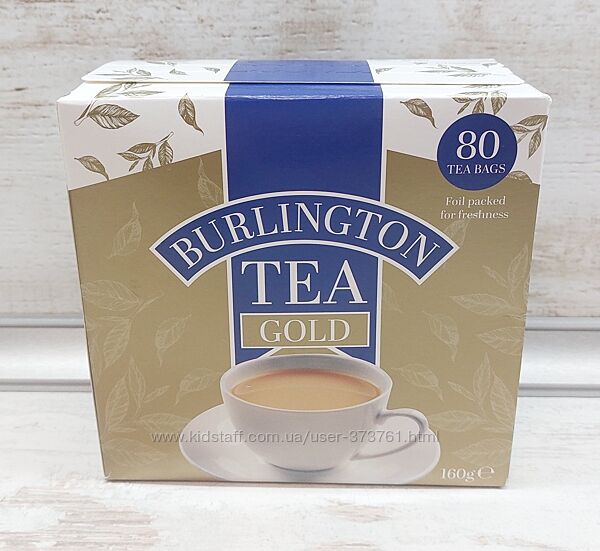 Чай в пакетиках Burlington Gold англійський чай 