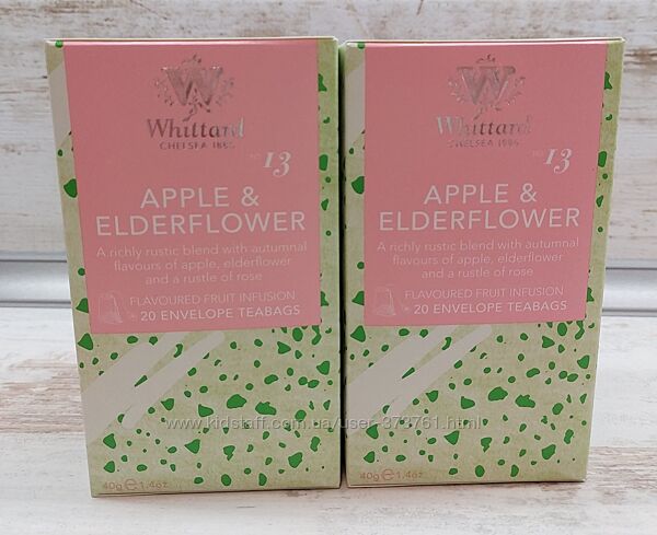Англійський чай в пакетиках Whittard Apple and Elderflower