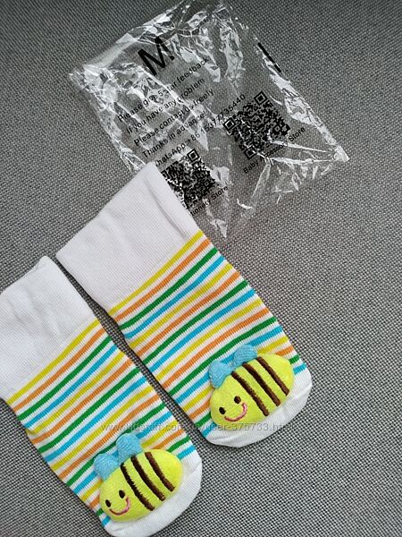 Круті антиковзаючі пінетки шкарпетки зі стоперами бджілки
