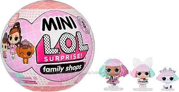 Кукла LOL MINI Tweens Family Shops 3 ЛОЛ Мини Семейка семья Подростков  