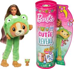 Кукла Барби Щенок в костюме лягушки Barbie Cutie Reveal Animal Puppy  Frog