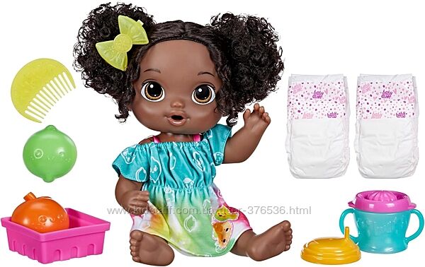 Кукла Беби Алив Фрутти лайм Baby Alive Fruity Sips Doll Lime Хасбро Hasbro 