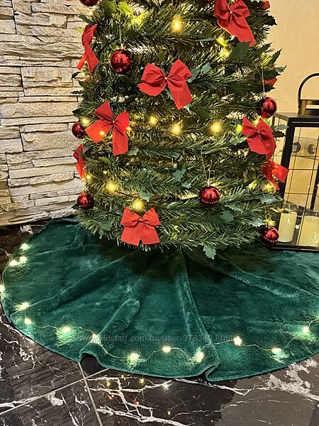 Спідничка під ялинку, килимок Д120см