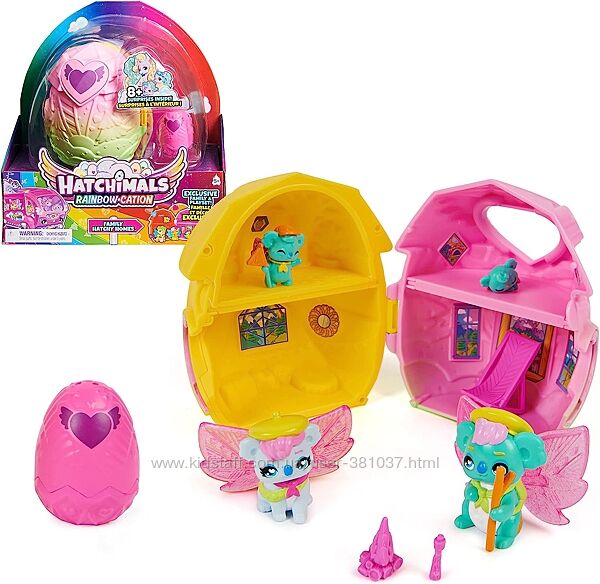 Hatchimals CollEGGtibles, Rainbow-Cation Family Hatchy Home Хетчималс набор