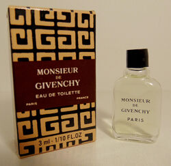 Мініатюра Givenchy Monsieur de Givenchy, edt, 3 мл. Оригінал. Вінтаж.