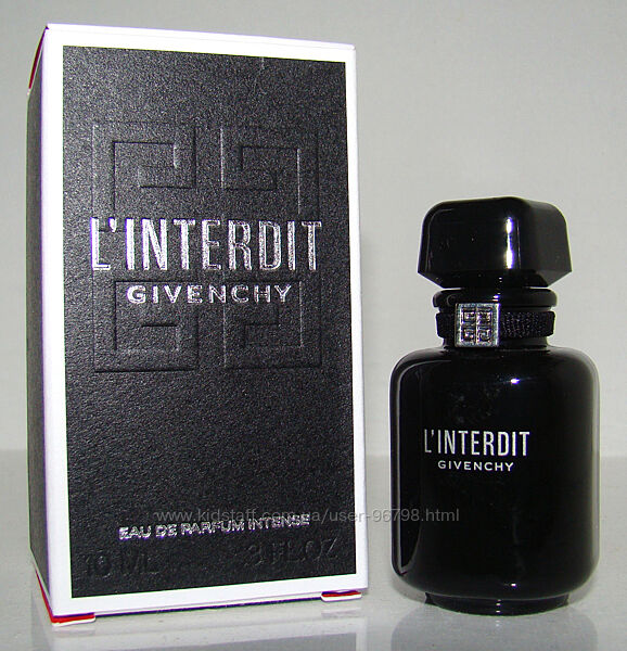 Мініатюра Givenchy L Interdit Eau de Parfum Intense 10 мл. Оригінал.