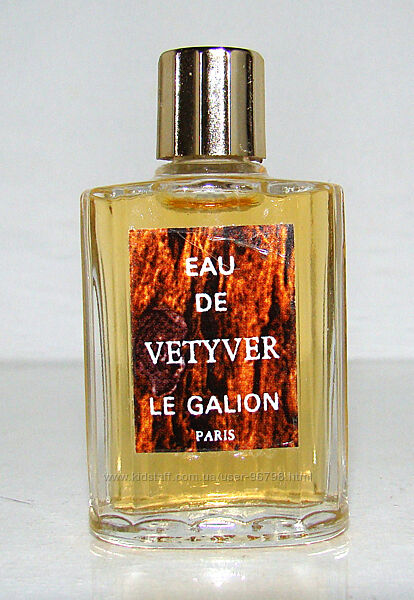 Мініатюра Le Galion Eau de Vetyver 9 мл. Оригінал. Стара формула