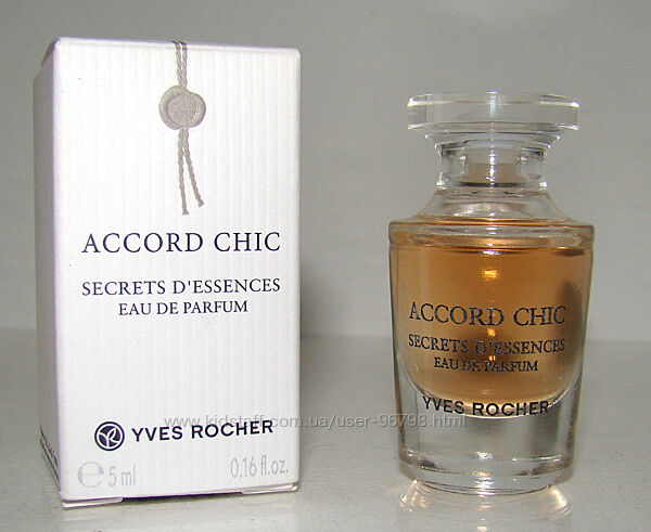 Мініатюра Yves Rocher Secrets dEssences Accord Chic Аккорд Шик Ів Роше 