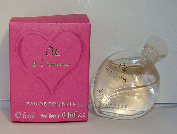 Мініатюра Yves Rocher Ode a LAmour. Оригінал