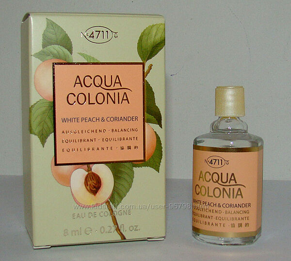 Міні Maurer & Wirtz 4711 Acqua Colonia White Peach & Coriander. Оригінал