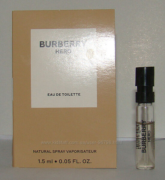 Пробник Burberry Hero edt. Оригінал.