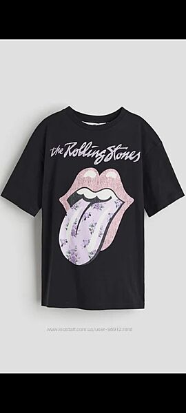 Футболка The Rolling Stones H&M р.8-10, р.10-12