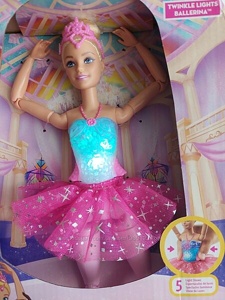 Кукла Barbie Дримтопия Сияющая балерина HLC25