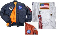 Мужская куртка Бомбер NASA MA-1 BOMBER JACKET Alpha Industries