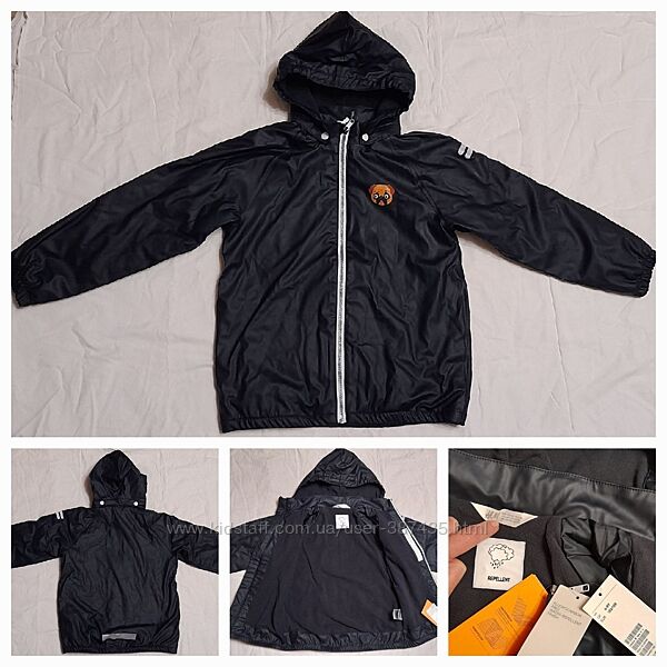 New H&M jacket fluorocarbon free water-repellent, на 8-9р, зр.125-137