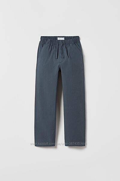 Класні штани Zara poplin trousers with elasticated detail, зр.152, 11-12р.