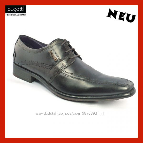 Мужские бизнес туфли BUGATTI 43 размер Modell U1901-1 Оригинал 