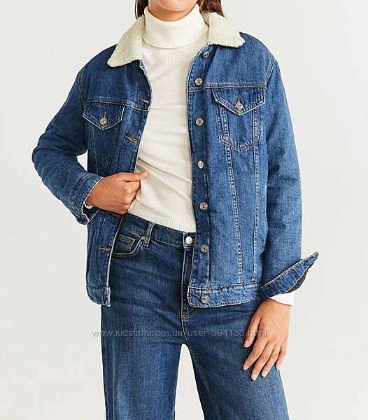 Джинсова куртка на хутрі