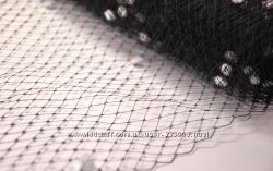 Шляпная вуаль с мушками, Plain Veiling