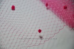 Шляпная вуаль с мушками, Plain Veiling