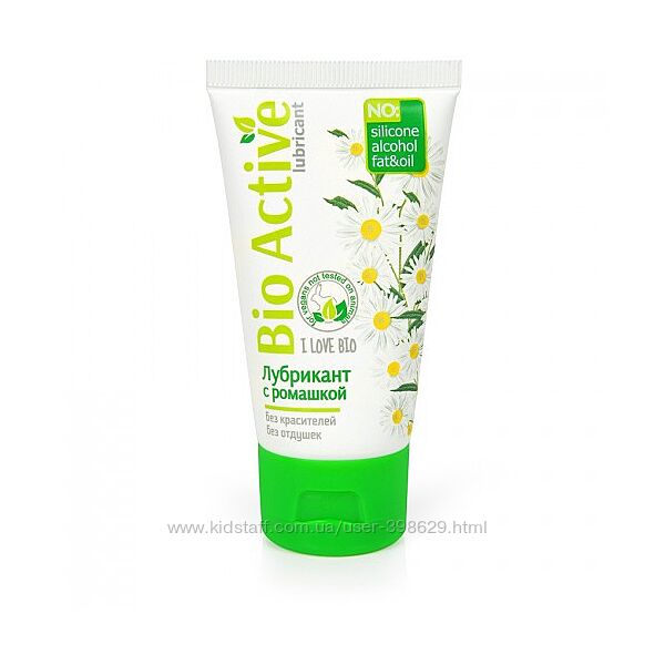 BIO ACTIVE гель-лубрикант с ромашкой и д-пантенолом 50 г