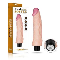 Фаллоимитатор с вибрацией REAL SOFTEE 8.3 Long