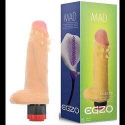 Вибратор с усиками EGZO Ciberskin SVS002  17,5 см х 3,5 см 