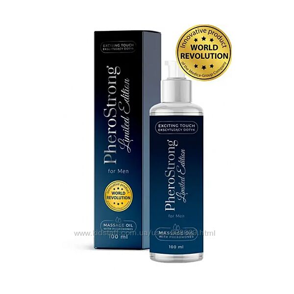 Массажное масло с феромонами PheroStrong Limited Edition for Men, 100 мл