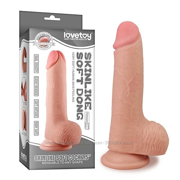 Фаллоимитатор Sliding Skin Dual Layer Dong
